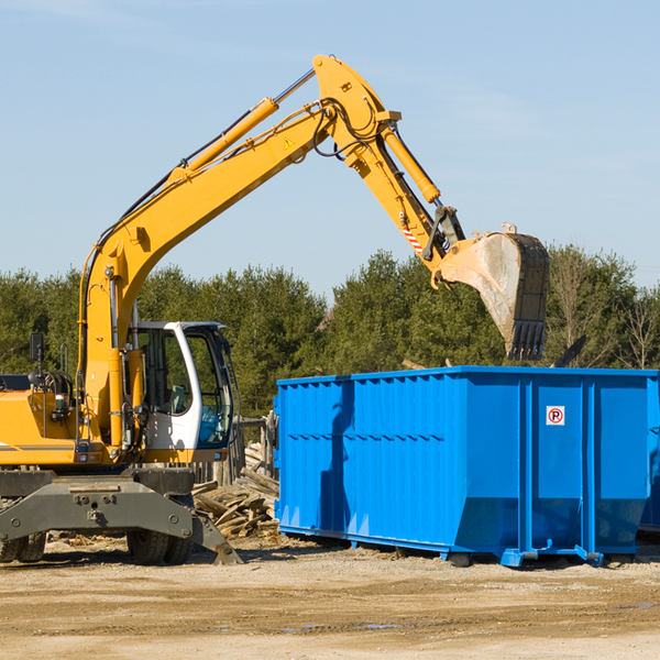 are there any restrictions on where a residential dumpster can be placed in Toney AL